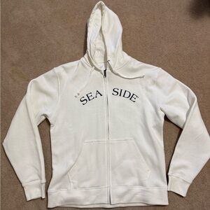 Seaside White Women's Hoodie Jacket